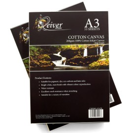 Inkjet Cotton Canvas Sheets A3+ x 20